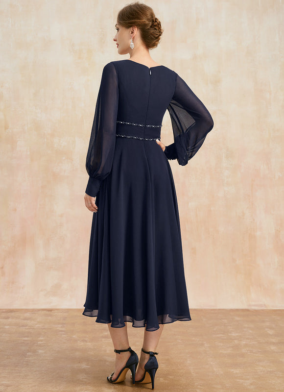 Robe Trapèze Éclat De Vague - gallery 5