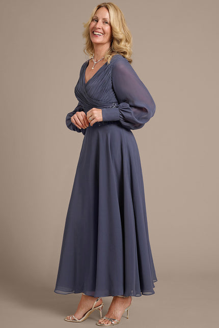 Robe Trapèze Émeraude Flottante - gallery 2