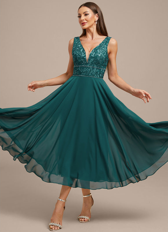 Robe Trapèze Émeraude Chic - gallery 3