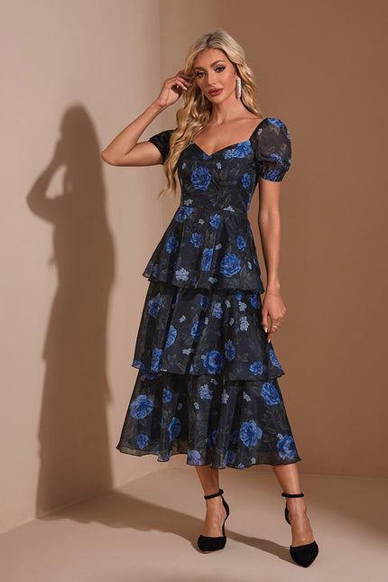 Robe Trapèze Midi Volante Chic