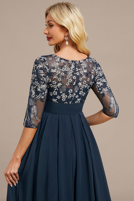 Robe Trapèze Mi-Longue Cérémonie - gallery 6