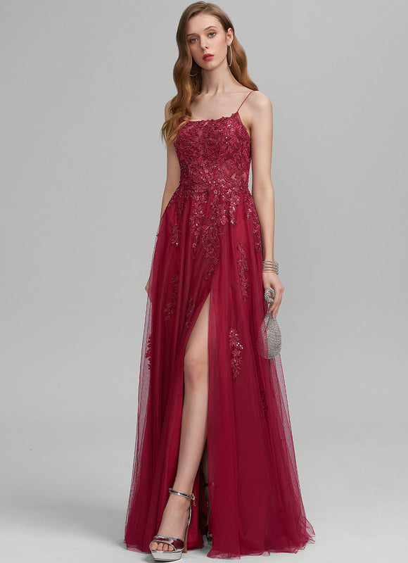Robe Trapèze Rubis Éthérée - gallery 4