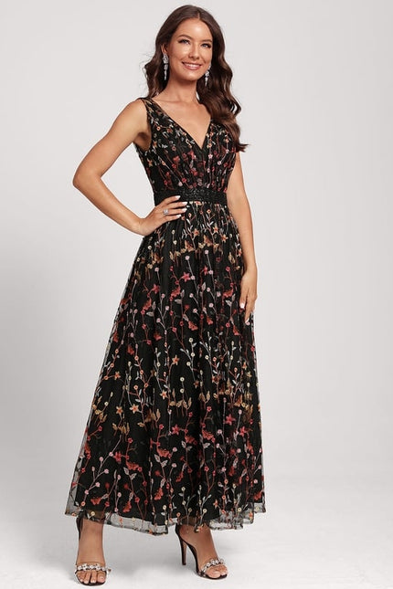 Robe Trapèze Énigme Florale - gallery 1