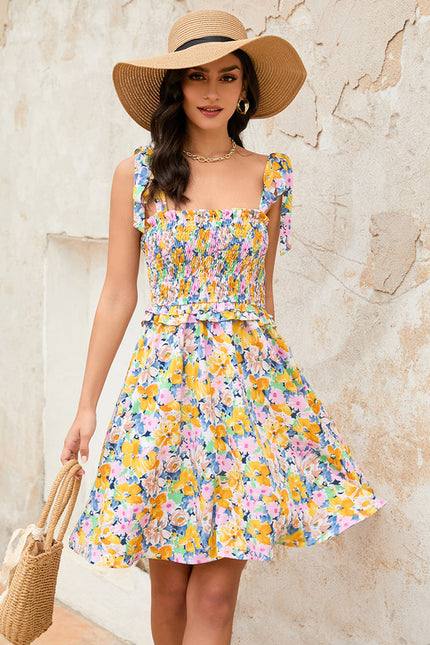 Robe Trapèze Fleurie Été Joyeux - gallery 3