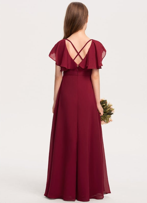 Robe Trapèze Bleu Céleste Aérien - gallery 3