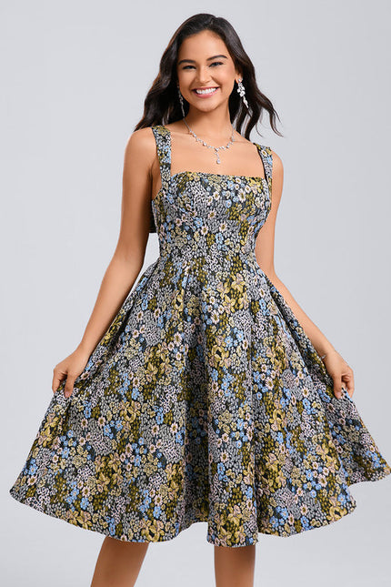 Robe Trapèze Jacquard Lumineuse - gallery 2