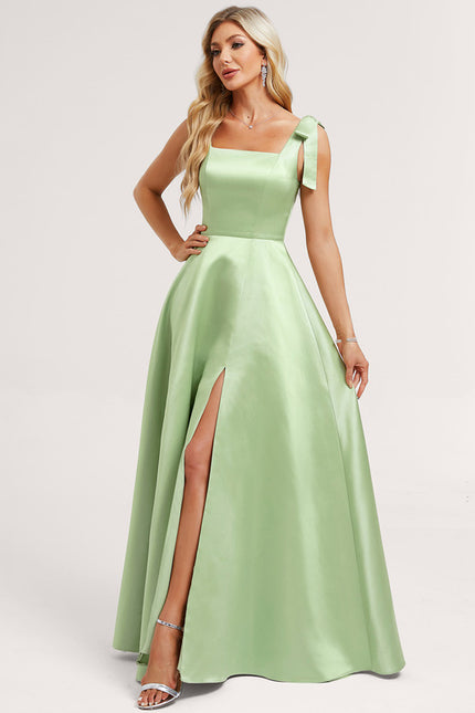 Robe Trapèze Satinée Asymétrique - gallery 2