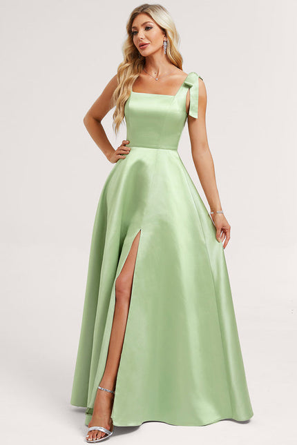 Robe Trapèze Satinée Asymétrique - gallery 2