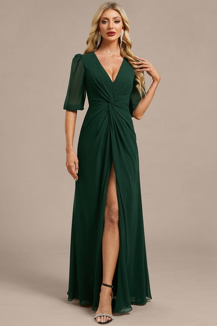 Robe Trapèze Élégante Mousseline - gallery 2