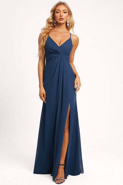 Robe Trapèze Longue Beige Élégante
