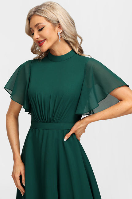 Robe Trapèze Vert Émeraude - gallery 6