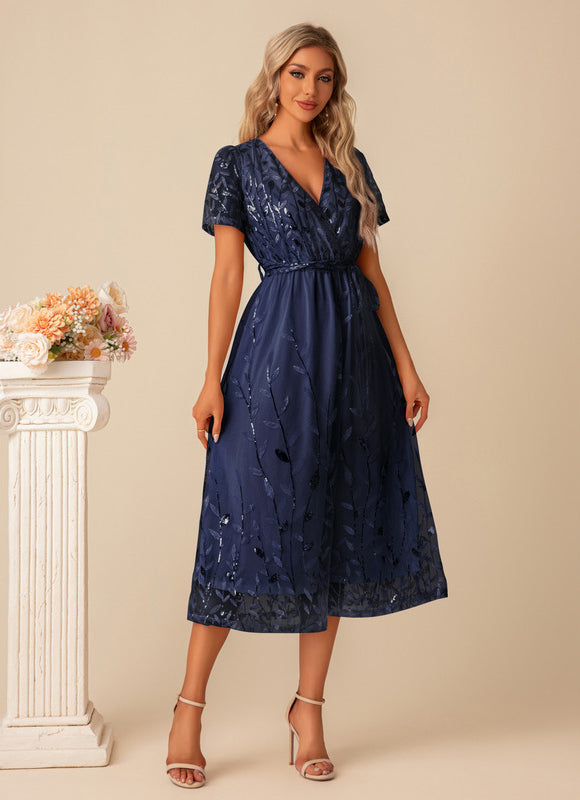 Robe Trapeze Sequin - gallery 6