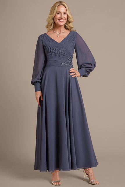 Robe Trapèze Émeraude Flottante - gallery 1