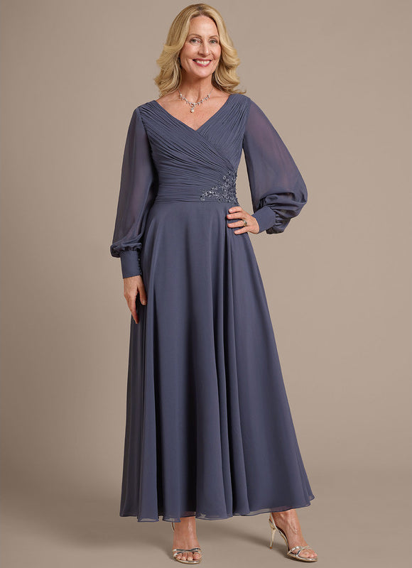 Robe Trapèze Émeraude Flottante - gallery 1