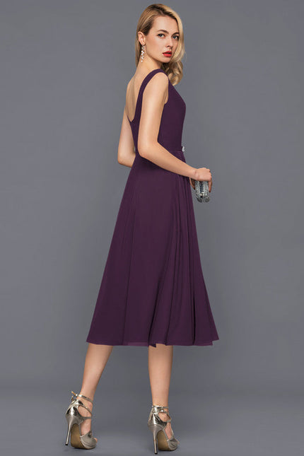 Robe Trapèze Violet Éclipse - gallery 1