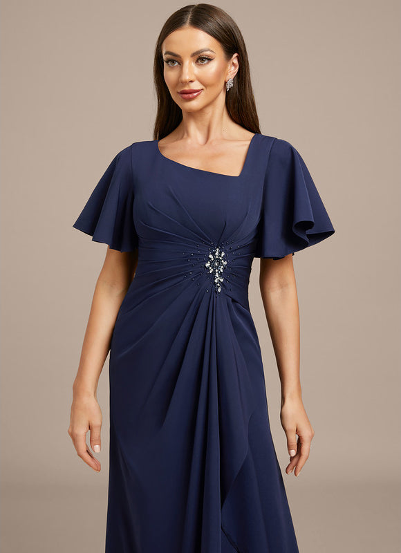 Robe Trapèze Nuit Étoilée Drapée - gallery 1