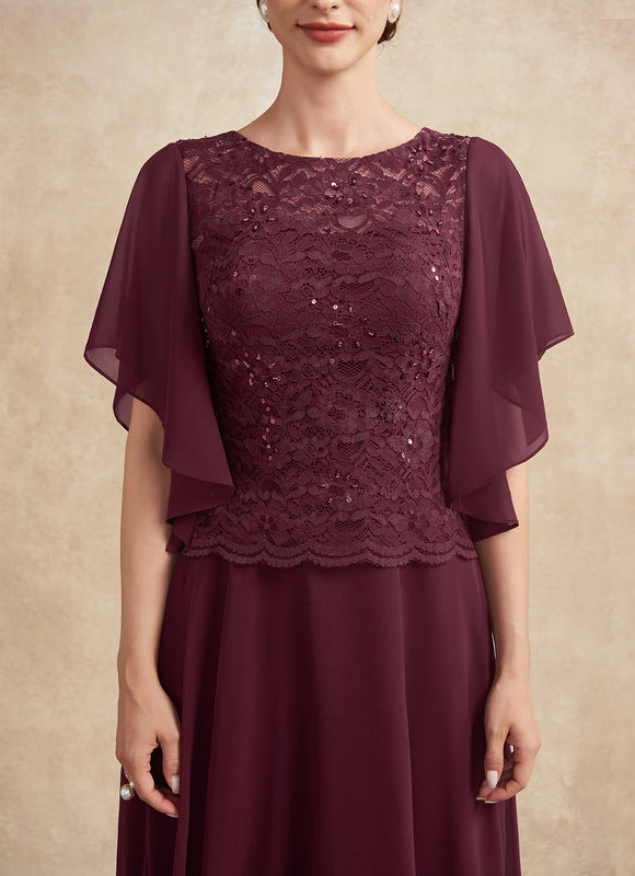 Robe Trapèze Longue Violetée - gallery 6