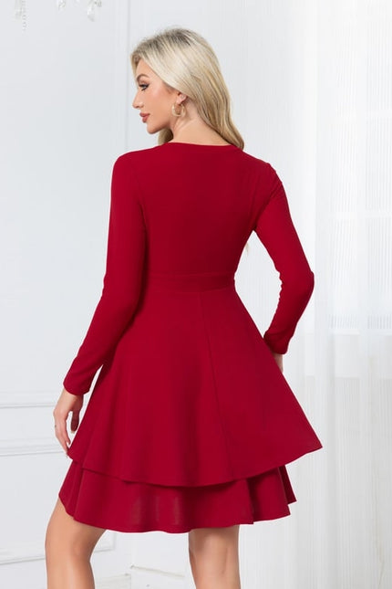 Robe Trapèze Volante Écarlate - gallery 2