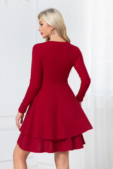 Robe Trapèze Rouge Chic - gallery 1