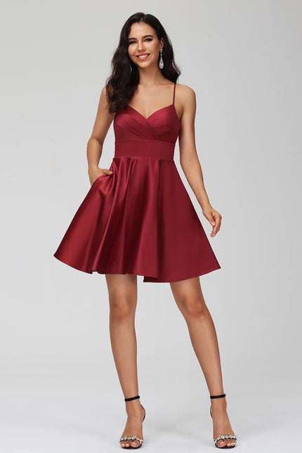 Robe Trapèze Plissée Élégante - gallery 2