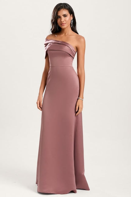 Robe Trapèze Silhouette Satinée Élégante - gallery 1