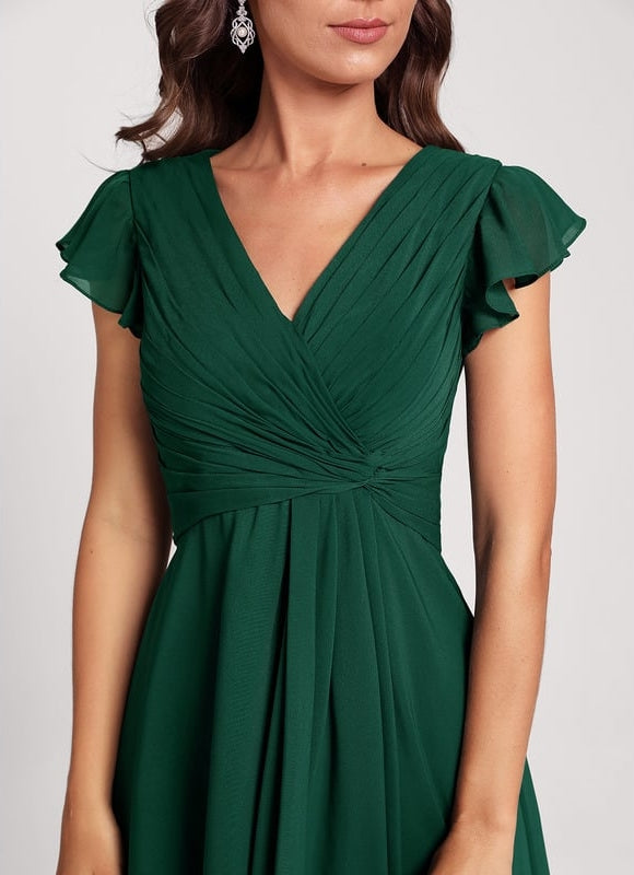 Robe Trapèze Drapé Élégant Chic - gallery 2