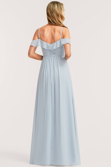 Robe Trapèze Aérienne Céleste - gallery 4