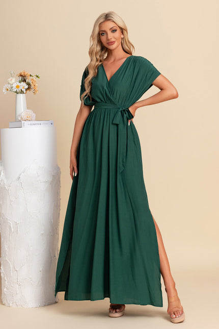 Robe Trapèze Maxi Vert Serein - gallery 2