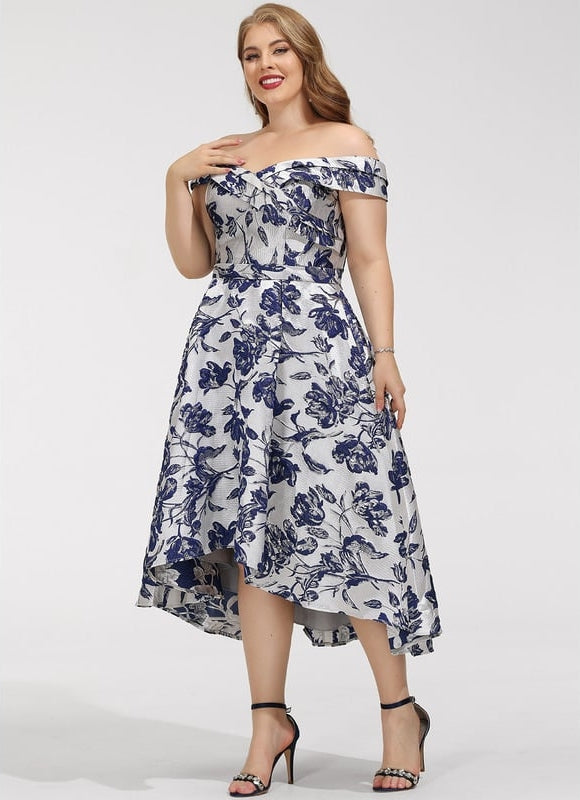 Robe Trapèze Finesse Florale - gallery 6