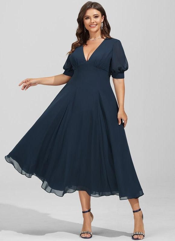 Robe Trapèze Vaporeuse Sereine - gallery 6