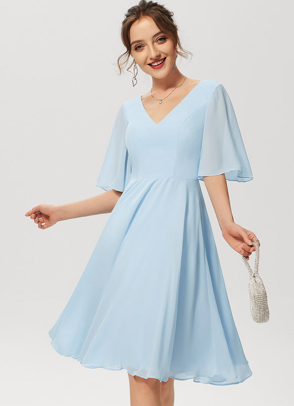 Robe Trapèze Drapé Élégant Chic