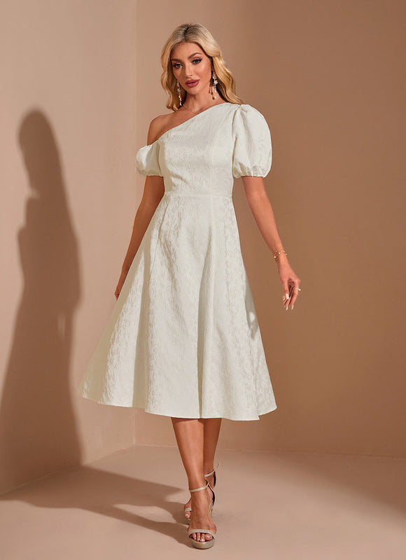 Robe Trapèze Couture Minimaliste - gallery 3