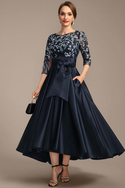 Robe Trapèze Satin Nuit - gallery 4