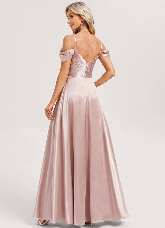 Robe Trapèze Satinée Cascade - gallery 4