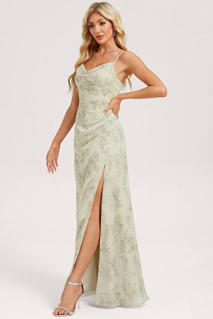 Robe Trapèze Flottante Olive - gallery 1