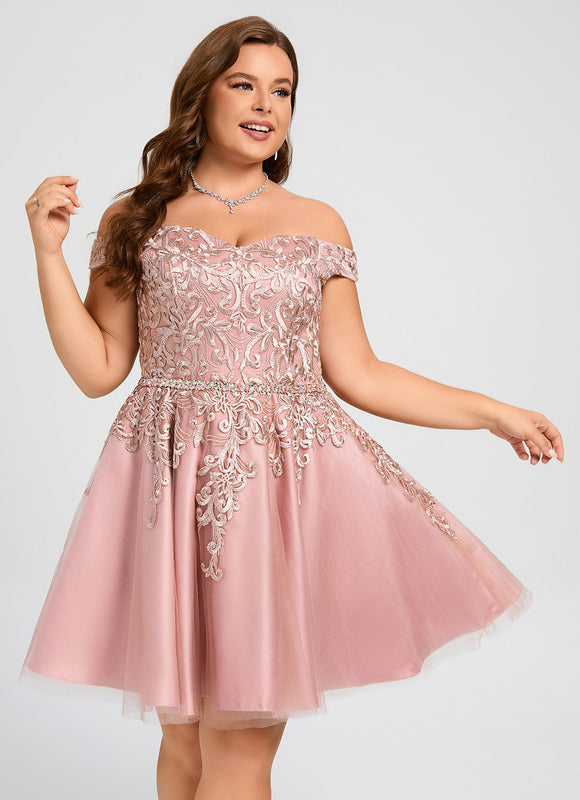 Robe Trapèze Chuchotement Poudré - gallery 8