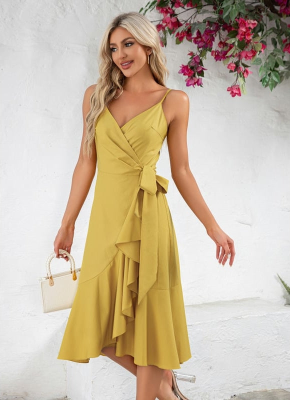 Robe Trapèze Jaune Solaire - gallery 4