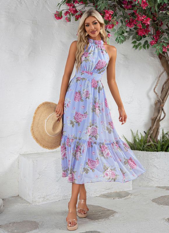 Robe Trapèze Fleurie Légère