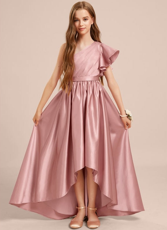 Robe Trapèze Satinée Lilas