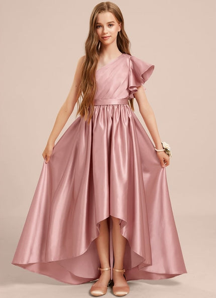 Robe Trapèze Satinée Lilas