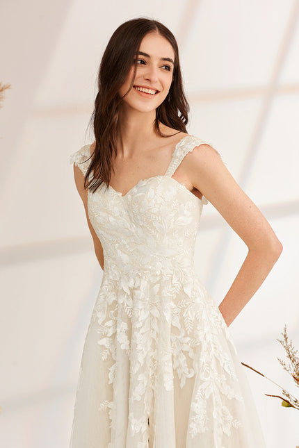 Robe Trapèze De Mariée Enchantée - gallery 2