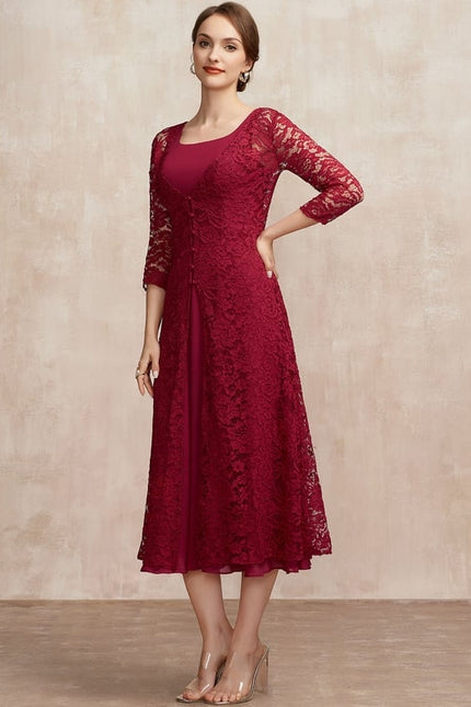 Robe Trapèze Rouge Évanescence - gallery 2
