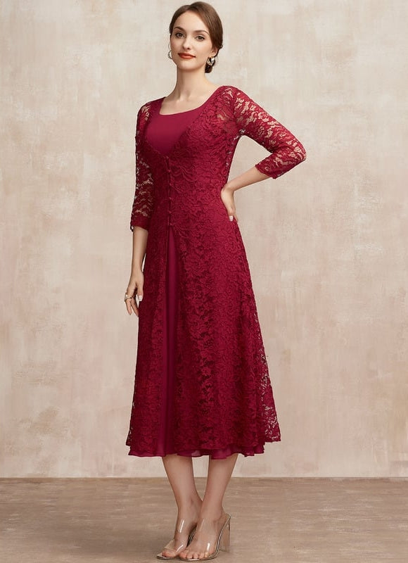 Robe Trapèze Rouge Évanescence - gallery 2