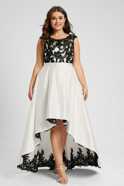 Robe Trapèze Noir Éclatant - gallery 9