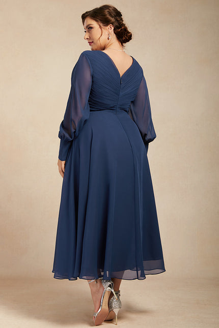 Robe Trapèze Chiffon Élégante - gallery 9