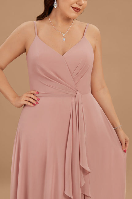 Robe Trapèze Mousseline Fendue - gallery 8