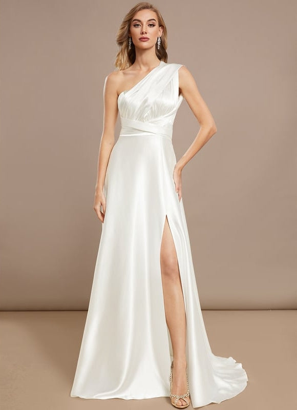 Robe Trapèze Lumière Satinée - gallery 5