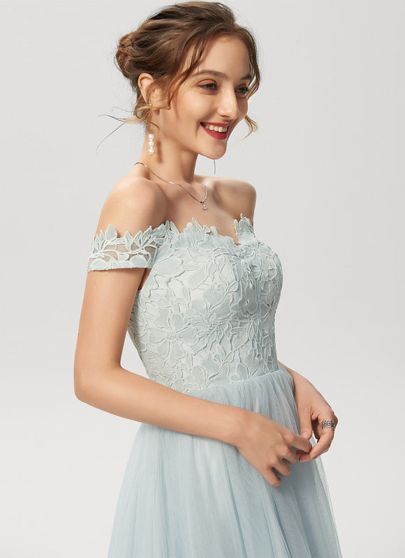 Robe Trapèze Tulle Aérien - gallery 5