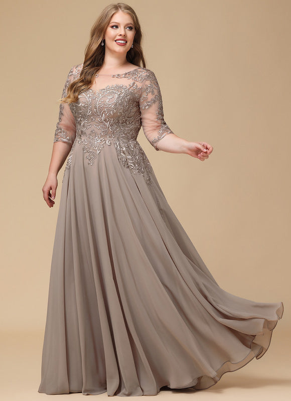 Robe Trapèze Longue Violetée - gallery 8