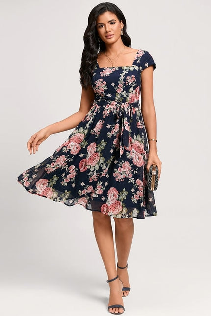 Robe Trapèze Rêve Floral Nocturne - gallery 3